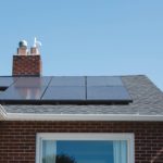 solar panels on residential roof
