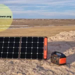 off-grid energy with a Jackery battery and portable solar panel