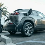 a vehicle at an ev charger
